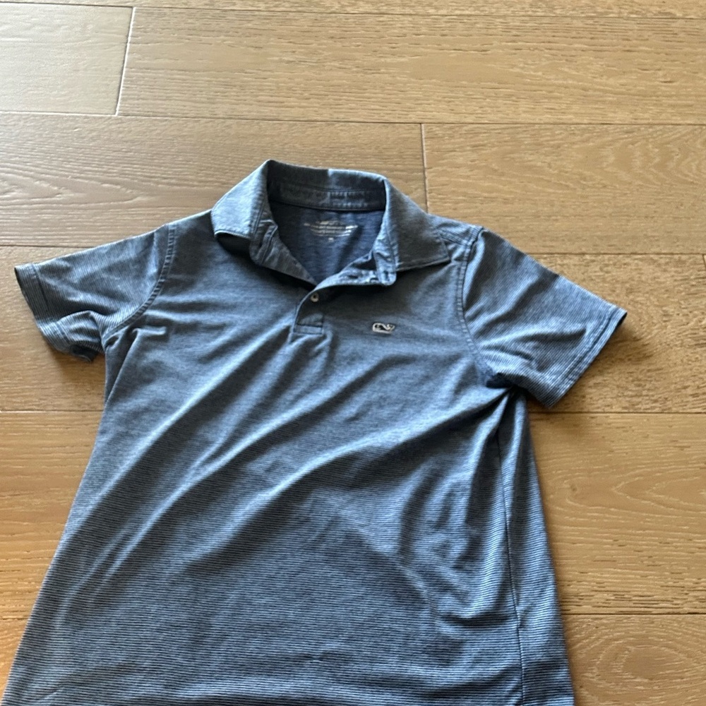 Vineyard Vines Heathered Blue Polo Shirt